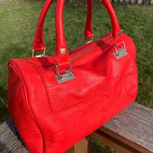 Vibrant Red Express Satchel Purse